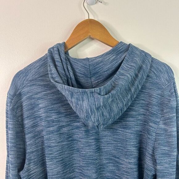 Lululemon Heather Blue Long Sleeve Pulse Slub Pullover Hoodie Men's Size Large - Picture 7 of 11
